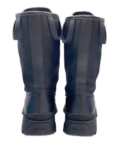 PRADA（プラダ）PRADA (プラダ) レースアップブーツ ブラック サイズ:35の古着・服飾アイテム