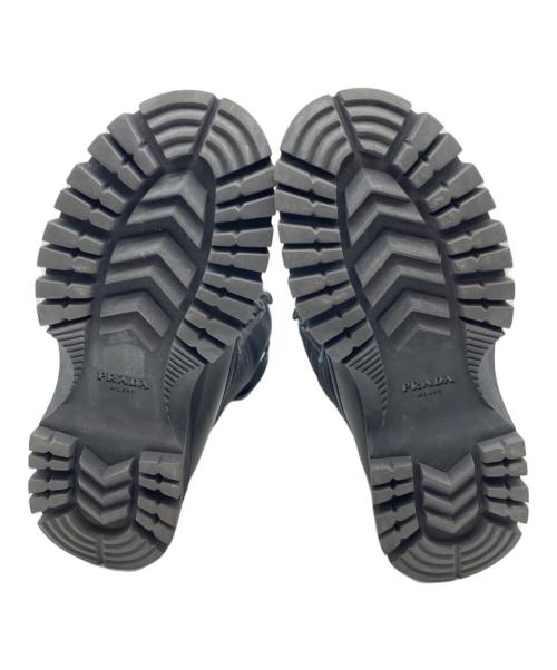 PRADA（プラダ）PRADA (プラダ) レースアップブーツ ブラック サイズ:35の古着・服飾アイテム