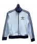 adidas（アディダス）の古着「トラックジャケット」｜スカイブルー
