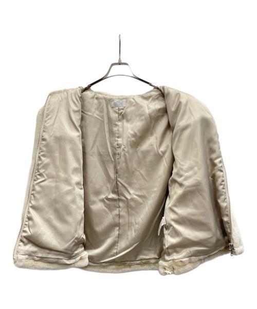 JOURNAL STANDARD relume（ジャーナルスタンダード レリューム）JOURNAL STANDARD relume (ジャーナルスタンダード レリューム) フルジップファーブルゾン ベージュ サイズ:Fの古着・服飾アイテム