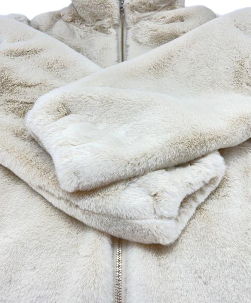 JOURNAL STANDARD relume（ジャーナルスタンダード レリューム）JOURNAL STANDARD relume (ジャーナルスタンダード レリューム) フルジップファーブルゾン ベージュ サイズ:Fの古着・服飾アイテム