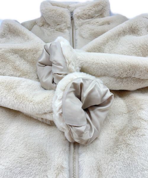 JOURNAL STANDARD relume（ジャーナルスタンダード レリューム）JOURNAL STANDARD relume (ジャーナルスタンダード レリューム) フルジップファーブルゾン ベージュ サイズ:Fの古着・服飾アイテム