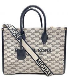 MICHAEL KORS（マイケル・コース）の古着「2WAYバッグ」｜ブラック×アイボリー