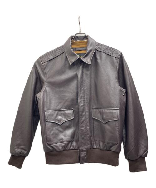 Willis&Geiger（ウィルスガイガー）Willis&Geiger (ウィルスガイガー) A-2フライトジャケット ブラウン サイズ:Lの古着・服飾アイテム