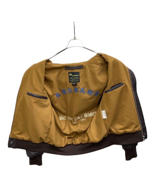 Willis&Geiger（ウィルスガイガー）Willis&Geiger (ウィルスガイガー) A-2フライトジャケット ブラウン サイズ:Lの古着・服飾アイテム