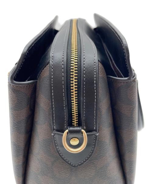 COACH（コーチ）COACH (コーチ) ダーシー キャリーオール・シグネチャー2WAYバッグ ブラウンの古着・服飾アイテム