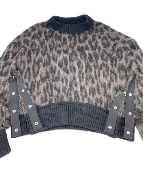 sacai（サカイ）sacai (サカイ) 厚手ニット ブラウン サイズ:３の古着・服飾アイテム