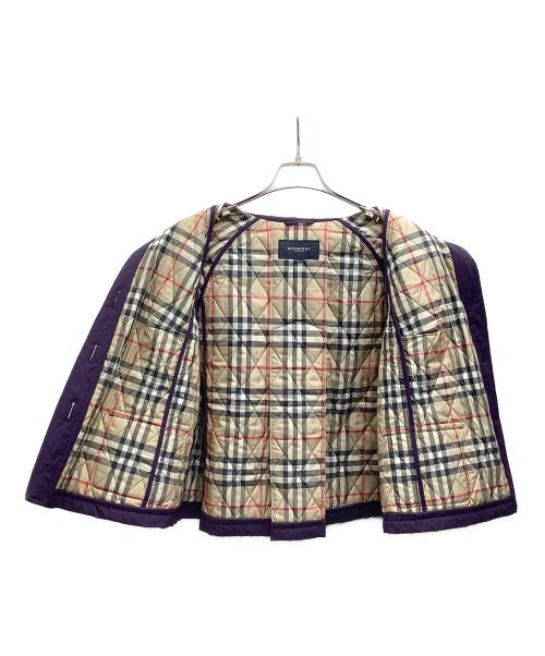 BURBERRY LONDON（バーバリーロンドン）BURBERRY LONDON (バーバリーロンドン) キルティングジャケット パープル サイズ:46の古着・服飾アイテム