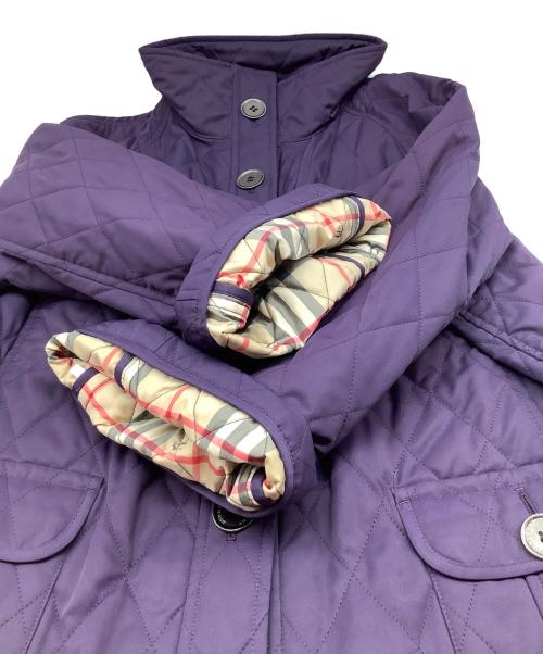 BURBERRY LONDON（バーバリーロンドン）BURBERRY LONDON (バーバリーロンドン) キルティングジャケット パープル サイズ:46の古着・服飾アイテム
