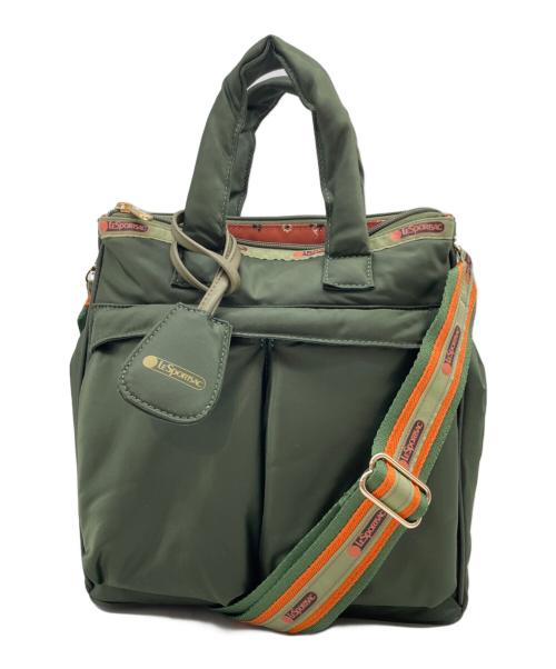 LeSportsac（レスポートサック）LeSportsac (レスポートサック) 2WAYバッグ グリーンの古着・服飾アイテム