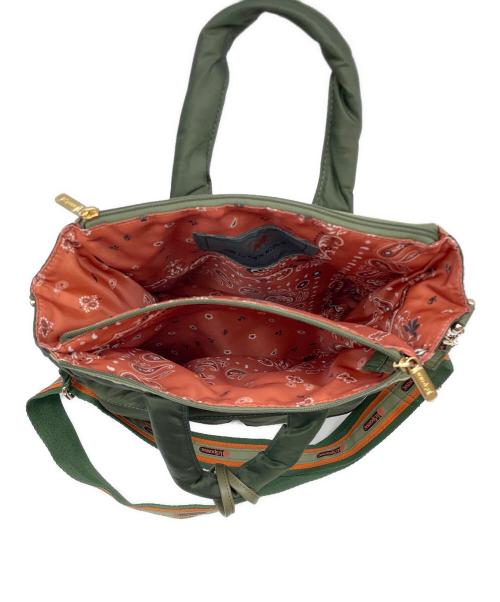 LeSportsac（レスポートサック）LeSportsac (レスポートサック) 2WAYバッグ グリーンの古着・服飾アイテム