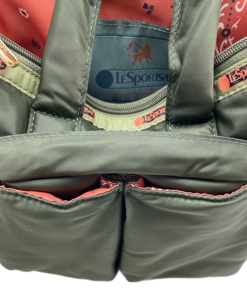 LeSportsac（レスポートサック）LeSportsac (レスポートサック) 2WAYバッグ グリーンの古着・服飾アイテム