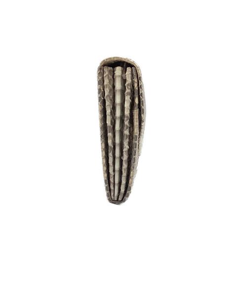 不明（フメイ）不明 (不明) 財布　パイソン　ヘビ革 ベージュの古着・服飾アイテム