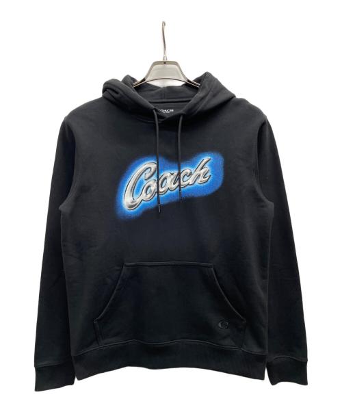COACH（コーチ）COACH (コーチ) プルオーバーパーカー ブラック サイズ:Sの古着・服飾アイテム