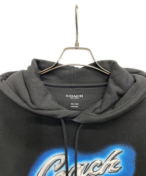 COACH（コーチ）COACH (コーチ) プルオーバーパーカー ブラック サイズ:Sの古着・服飾アイテム