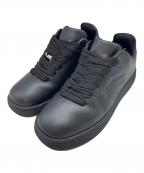 BURBERRYバーバリー）の古着「レザーボックススニーカー」｜ブラック