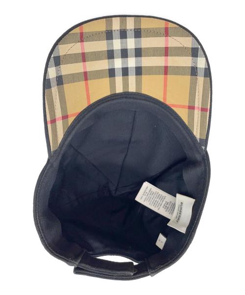 BURBERRY（バーバリー）BURBERRY (バーバリー) ベースボールキャップ ブラックの古着・服飾アイテム