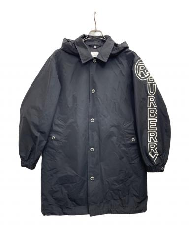 中古・古着通販】BURBERRY (バーバリー) ナイロンコート ブラック
