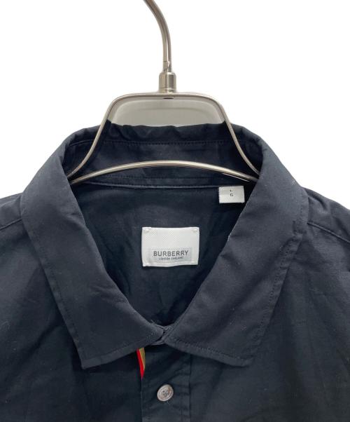 BURBERRY（バーバリー）BURBERRY (バーバリー) 長袖シャツ ブラック サイズ:LGの古着・服飾アイテム
