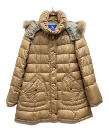 BURBERRY BLUE LABEL（バーバリーロンドンブルーレーベル）の古着「ダウンコート」｜ベージュ