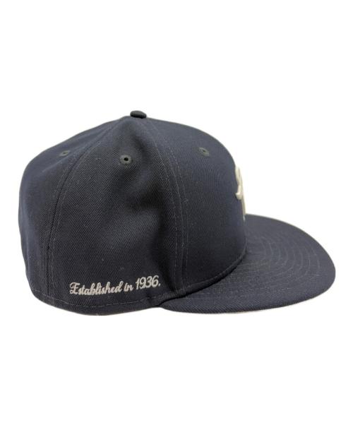 New Era（ニューエラ）New Era (ニューエラ) 麺㐂 やしま (ヤシマ) 59FIFTY ネイビー サイズ:SIZE 7 7/8(62.5cm)の古着・服飾アイテム