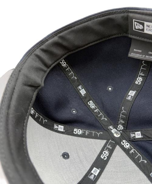 New Era（ニューエラ）New Era (ニューエラ) 麺㐂 やしま (ヤシマ) 59FIFTY ネイビー サイズ:SIZE 7 7/8(62.5cm)の古着・服飾アイテム