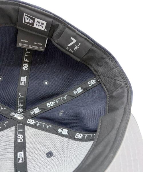 New Era（ニューエラ）New Era (ニューエラ) 麺㐂 やしま (ヤシマ) 59FIFTY ネイビー サイズ:SIZE 7 7/8(62.5cm)の古着・服飾アイテム