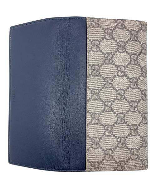 GUCCI（グッチ）GUCCI (グッチ) GGスプリーム コンチネンタルウォレット ベージュ×ブラックの古着・服飾アイテム