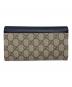 GUCCI (グッチ) GGスプリーム コンチネンタルウォレット ベージュ×ブラック：13000円
