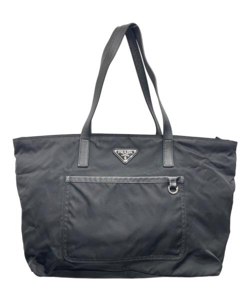 PRADA（プラダ）PRADA (プラダ) ナイロントートバッグ ブラックの古着・服飾アイテム