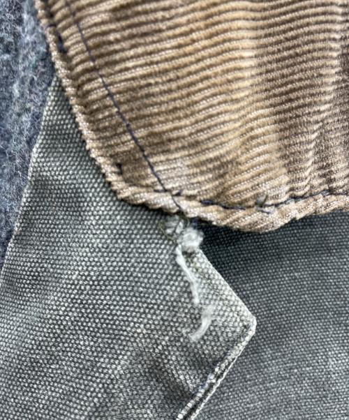 CarHartt（カーハート）CarHartt (カーハート) カバーオール グレー×ブラウン サイズ:表記無しの古着・服飾アイテム