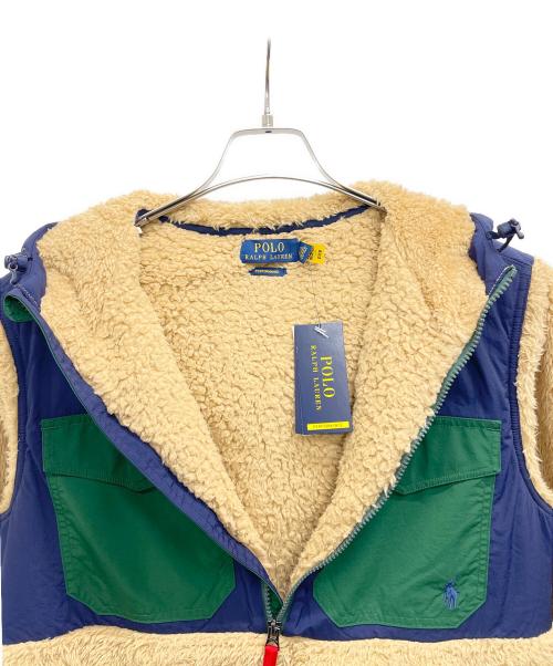 POLO RALPH LAUREN（ポロ・ラルフローレン）POLO RALPH LAUREN (ポロ・ラルフローレン) ハイブリットフーディ ネイビー×ベージュ サイズ:S 未使用品の古着・服飾アイテム