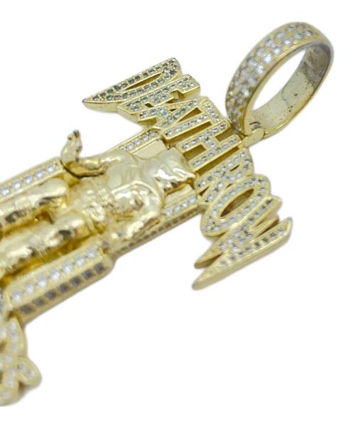 King Ice（キングアイス）King Ice (キングアイス) DEATH ROW RECORDS (デスロウレコーズ) ネックレス ゴールドの古着・服飾アイテム