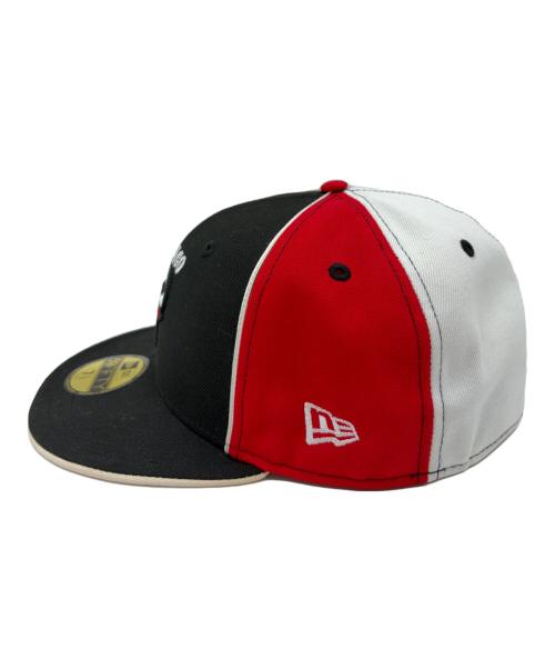 New Era（ニューエラ）New Era (ニューエラ) 59FIFTY CHICAGO BULLS ブラック×レッド サイズ:SIZE 7 1/2(59.6cm)の古着・服飾アイテム