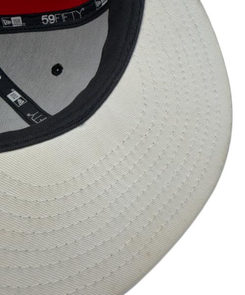 New Era（ニューエラ）New Era (ニューエラ) 59FIFTY CHICAGO BULLS ブラック×レッド サイズ:SIZE 7 1/2(59.6cm)の古着・服飾アイテム