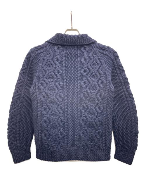 INVERALLAN（インバーアラン）INVERALLAN (インバーアラン) 3Aアランカーディガン ネイビー サイズ:Freeの古着・服飾アイテム