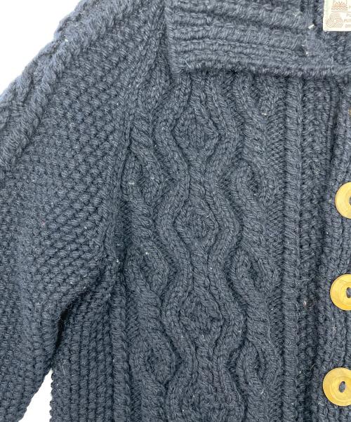 INVERALLAN（インバーアラン）INVERALLAN (インバーアラン) 3Aアランカーディガン ネイビー サイズ:Freeの古着・服飾アイテム
