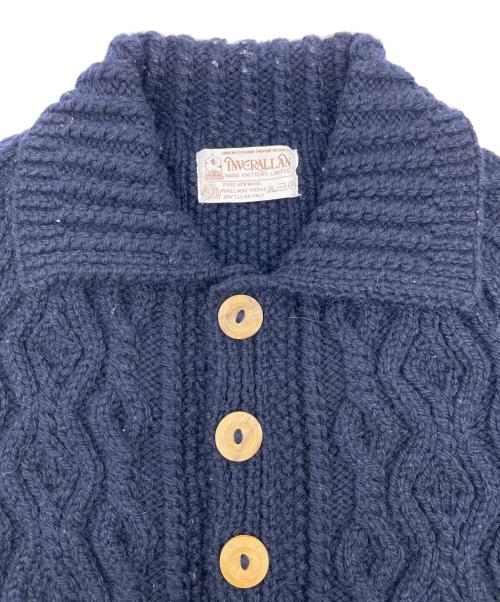 INVERALLAN（インバーアラン）INVERALLAN (インバーアラン) 3Aアランカーディガン ネイビー サイズ:Freeの古着・服飾アイテム