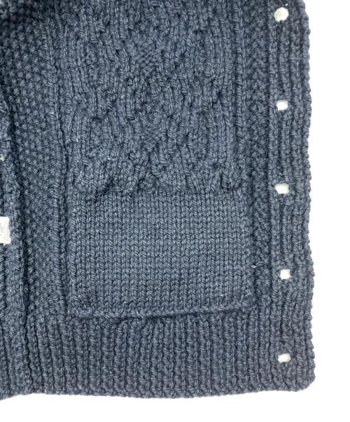 INVERALLAN（インバーアラン）INVERALLAN (インバーアラン) 3Aアランカーディガン ネイビー サイズ:Freeの古着・服飾アイテム
