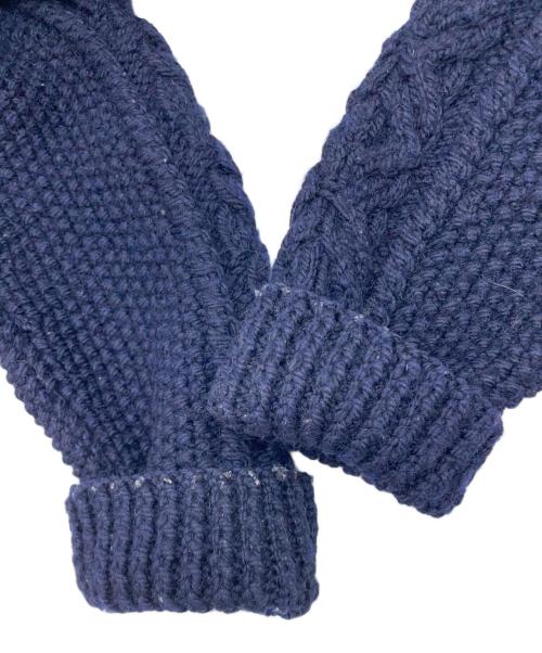 INVERALLAN（インバーアラン）INVERALLAN (インバーアラン) 3Aアランカーディガン ネイビー サイズ:Freeの古着・服飾アイテム