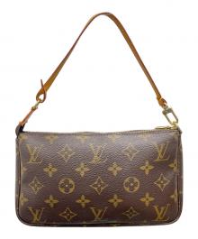 LOUIS VUITTON（ルイ ヴィトン）の古着「ショルダーバッグ ポシェット・アクセソワール」｜ブラウン