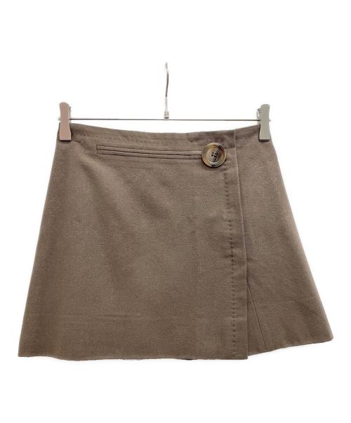 LOUIS VUITTON（ルイ ヴィトン）LOUIS VUITTON (ルイ ヴィトン) ミニスカート ブラウン サイズ:34の古着・服飾アイテム