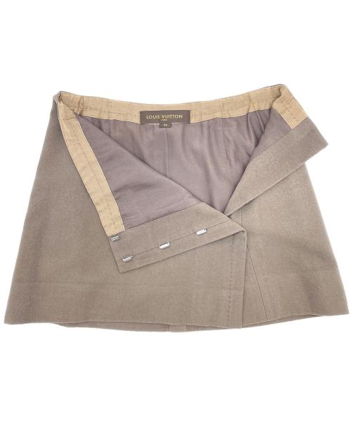 LOUIS VUITTON（ルイ ヴィトン）LOUIS VUITTON (ルイ ヴィトン) ミニスカート ブラウン サイズ:34の古着・服飾アイテム