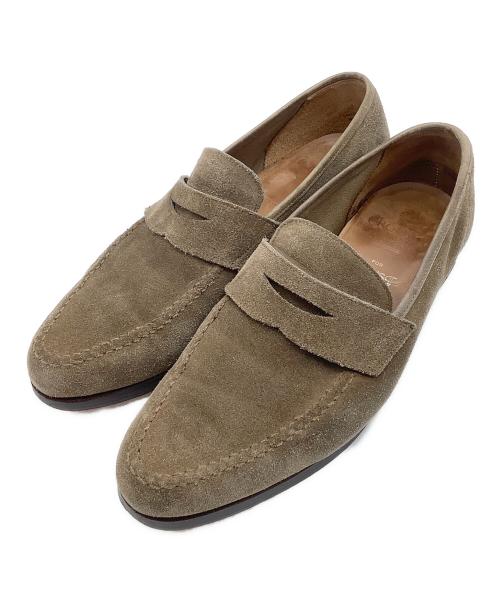 Crockett & Jones（クロケット＆ジョーンズ）Crockett & Jones (クロケット＆ジョーンズ) BEAMS F (ビームスエフ) ローファー ベージュ サイズ:不明の古着・服飾アイテム