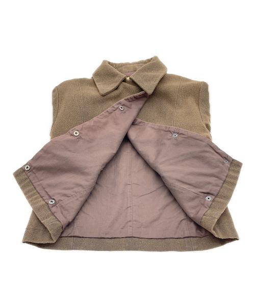 Maison Margiela（メゾンマルジェラ）Maison Margiela (メゾンマルジェラ) ショートウールジャケット ブラウン サイズ:38の古着・服飾アイテム