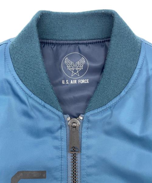 AVIREX（アヴィレックス）AVIREX (アヴィレックス) REFLECT STENCIL MA-1 FLIGHT JACKET ネイビー サイズ:XLの古着・服飾アイテム