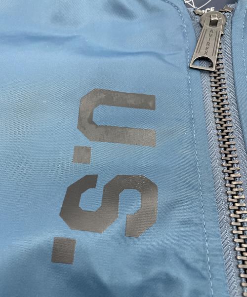 AVIREX（アヴィレックス）AVIREX (アヴィレックス) REFLECT STENCIL MA-1 FLIGHT JACKET ネイビー サイズ:XLの古着・服飾アイテム