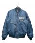 AVIREX（アヴィレックス）の古着「REFLECT STENCIL MA-1 FLIGHT JACKET」｜ネイビー
