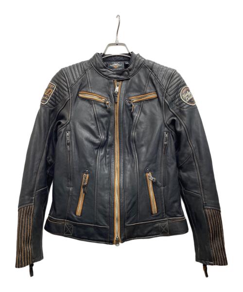 HARLEY-DAVIDSON（ハーレーダビッドソン）HARLEY-DAVIDSON (ハーレーダビッドソン) レザージャケット ブラック サイズ:Sの古着・服飾アイテム