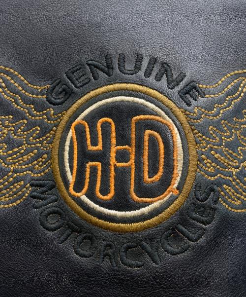 HARLEY-DAVIDSON（ハーレーダビッドソン）HARLEY-DAVIDSON (ハーレーダビッドソン) レザージャケット ブラック サイズ:Sの古着・服飾アイテム